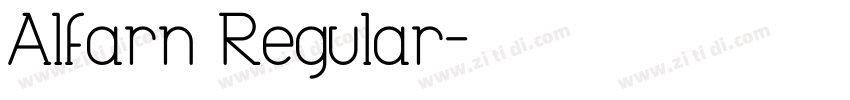 Alfarn Regular字体转换